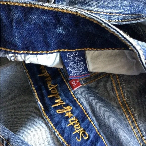 NWOT State of Independence Women’s Jeans Size 14 Stretch Denim Embroidered - Picture 8 of 8
